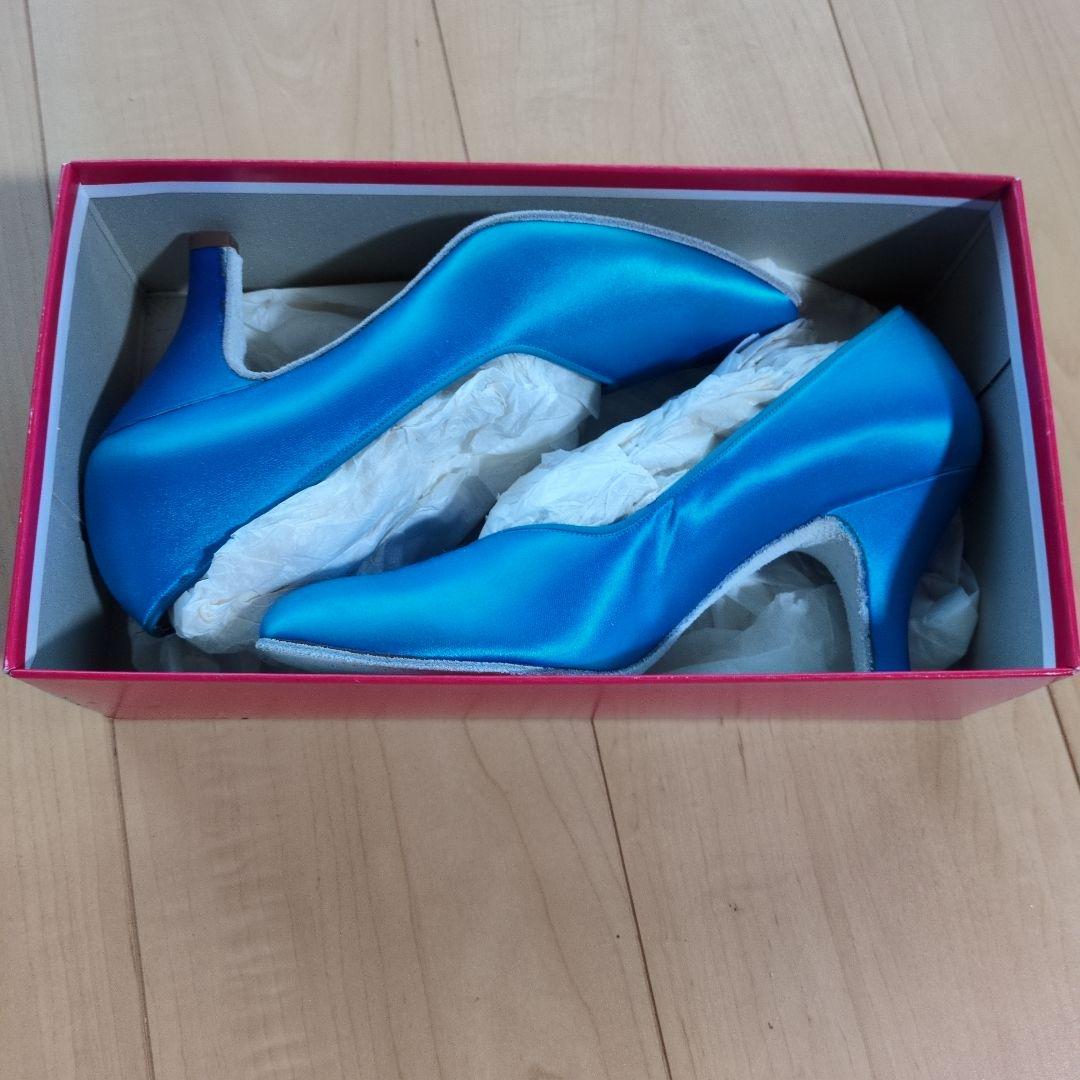 Sekine青い社交ダンスシューズ 23.0cm 箱付き