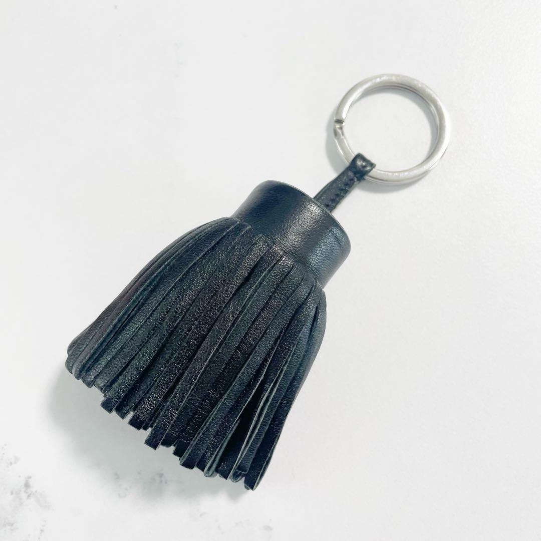 HERMES エルメス カルメン チャーム　キーホルダー　キーリング　ブラック