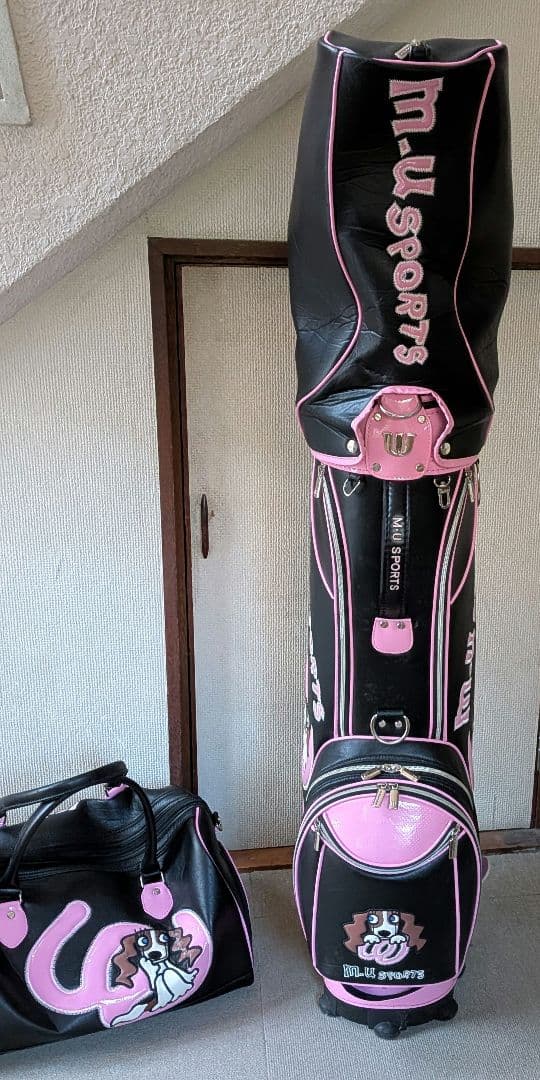 ミエコウエサコ キャディバッグ(キャスター)&ボストンバッグセット