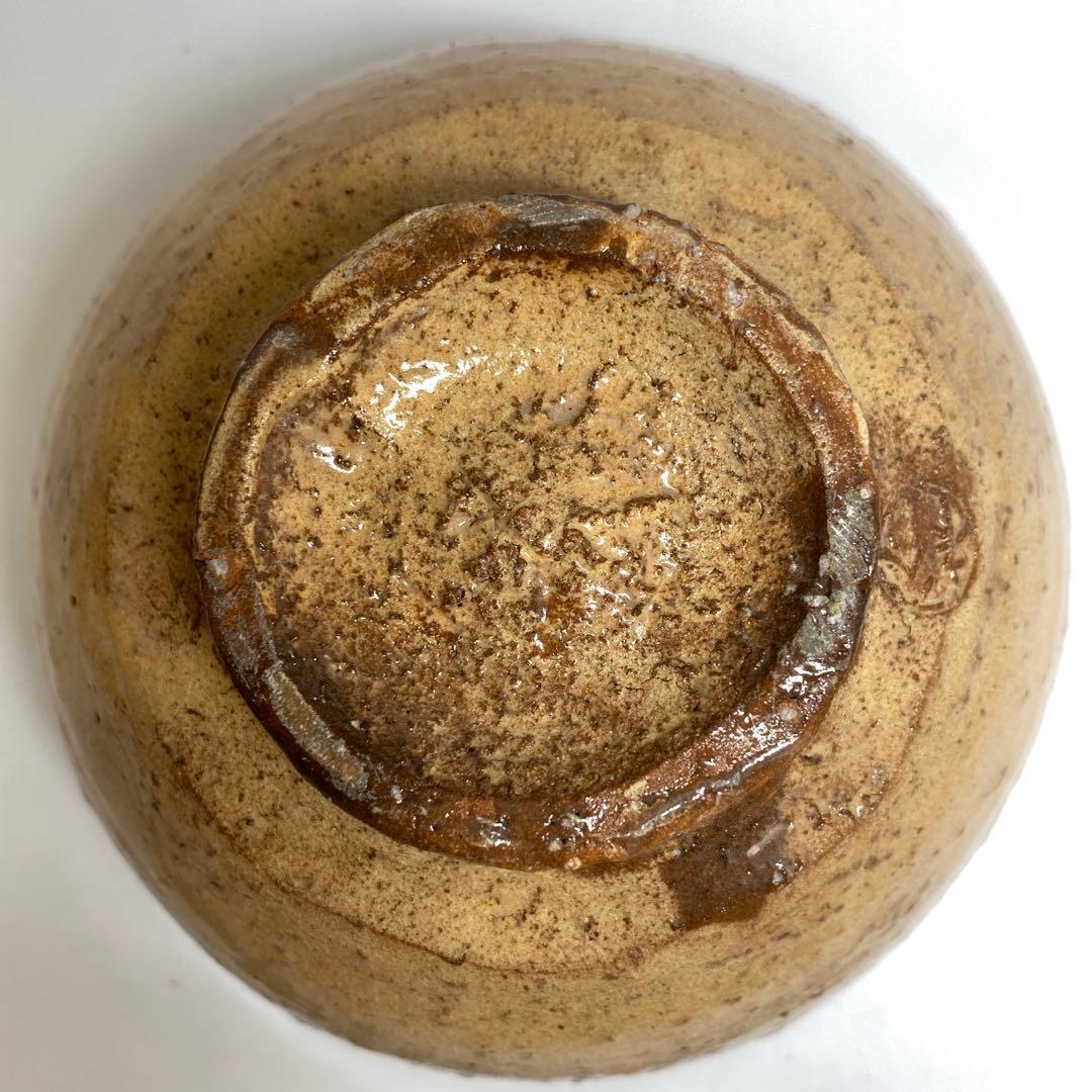 ☆茶3 萩焼名工　岡田裕　萩茶碗　共箱 直径14cm 東N7-0910①