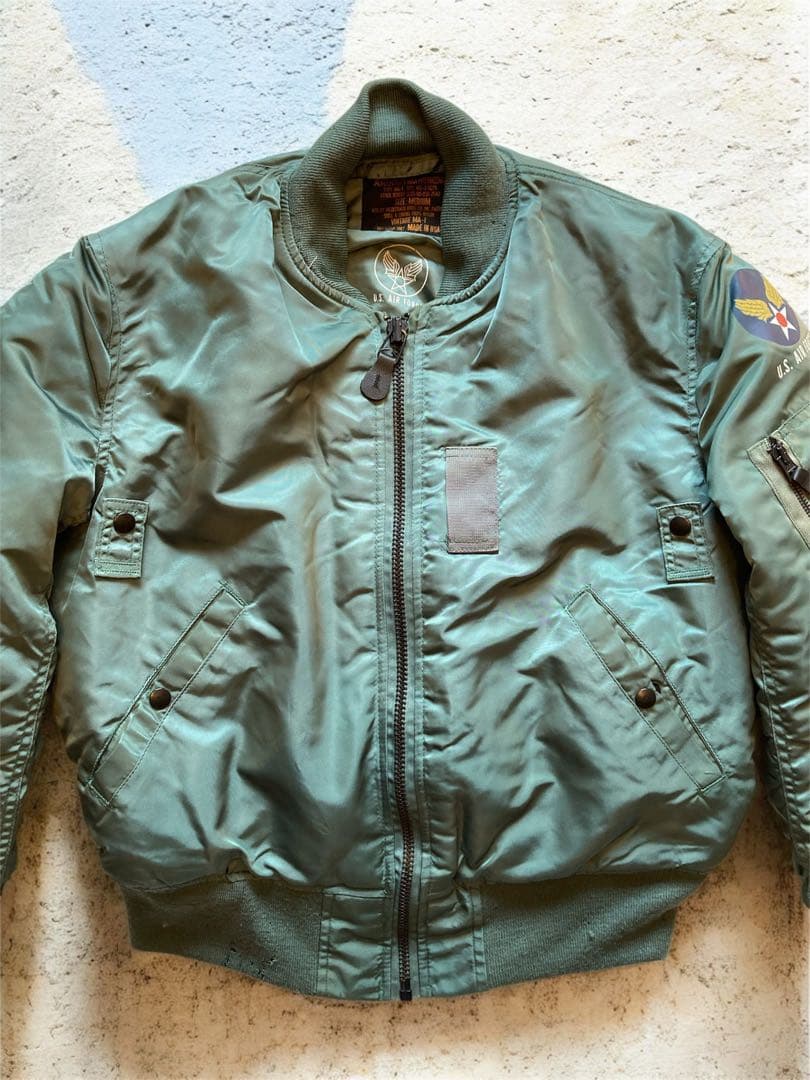 MA-1 フライトジャケット USA製 U.S.AIR FORCE グリーン M