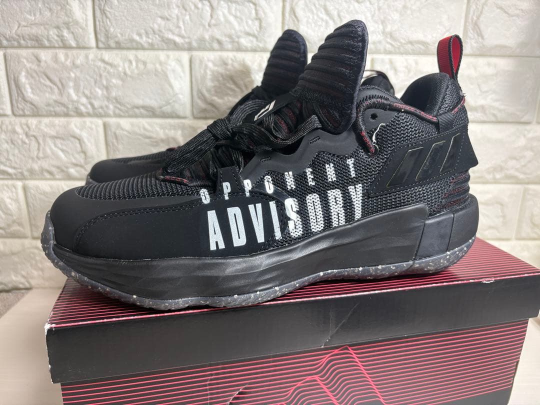 adidas DAME 7 EXTPLY 27.0cm ブラック/レッド