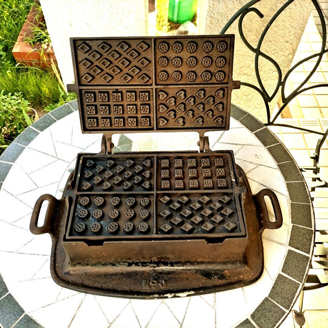 アンティーク グリスウォルド ワッフルアイロン ERIE PA No.909