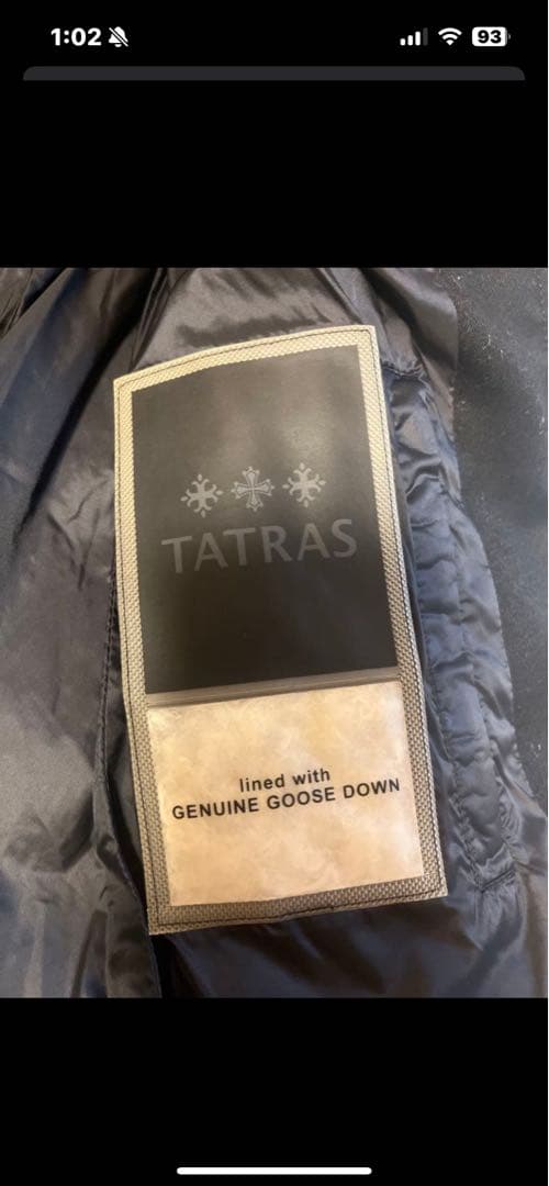 TATRAS☆ LUSERA ダウンジャケット ブラック ファー 02