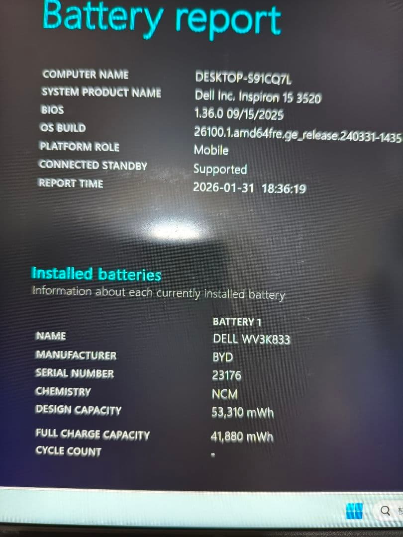 ノートPC DELL INSPIRON15 3520【i7 1255U搭載】