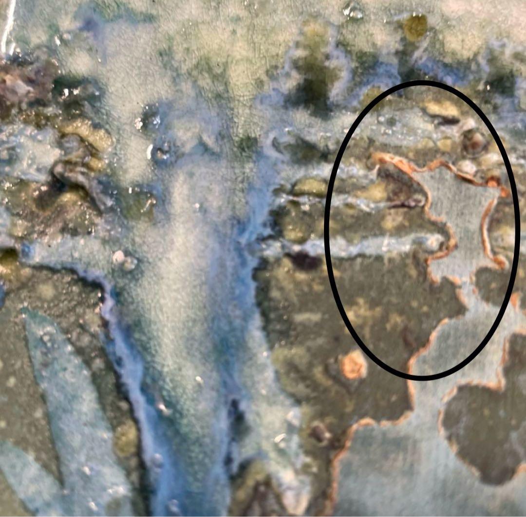 トニー・エヴァンス サイン入り 大型 楽焼 カリフォルニア セラミック