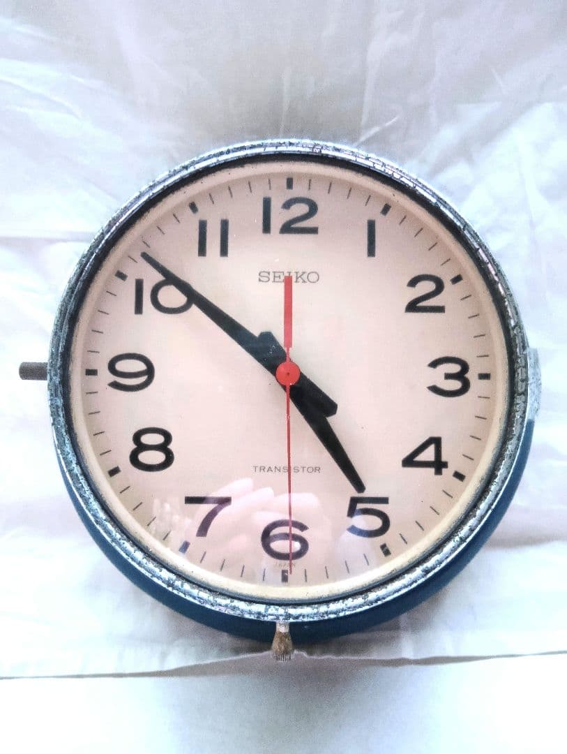 1960年代船舶掛時計　壁掛け台セット　当時物　レトロ入手困難　骨董品　ジャンク