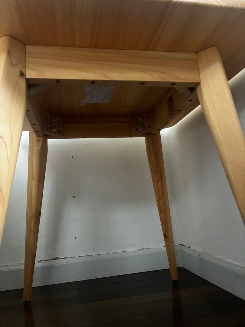 木製サイドテーブル 檜（ヒノキ）無垢材