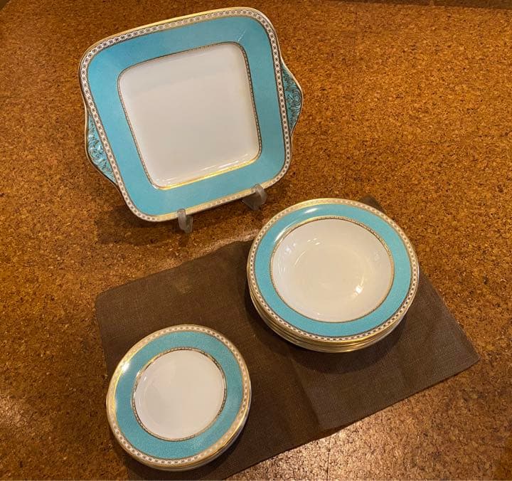  ユーランダーパウダーターコイズ　プレートセット