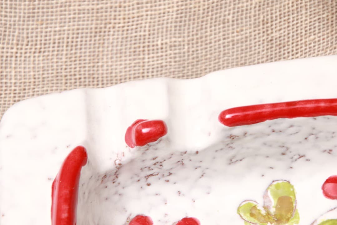 レトロ/イタリア/灰皿/花柄/サルデリ/ITALY/小物入れ/ヴィンテージ