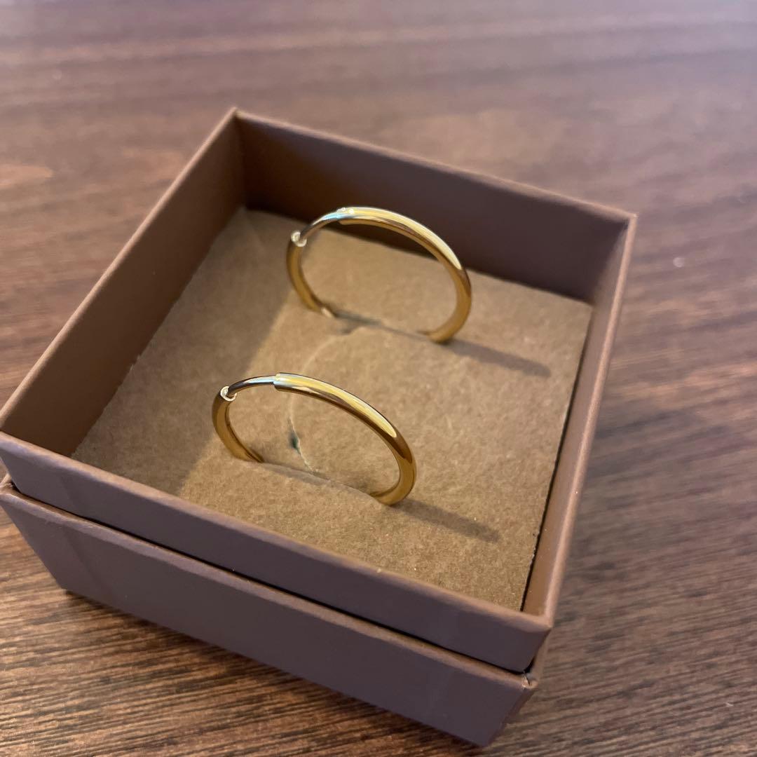 MARIA BLACK ゴールド フープピアス