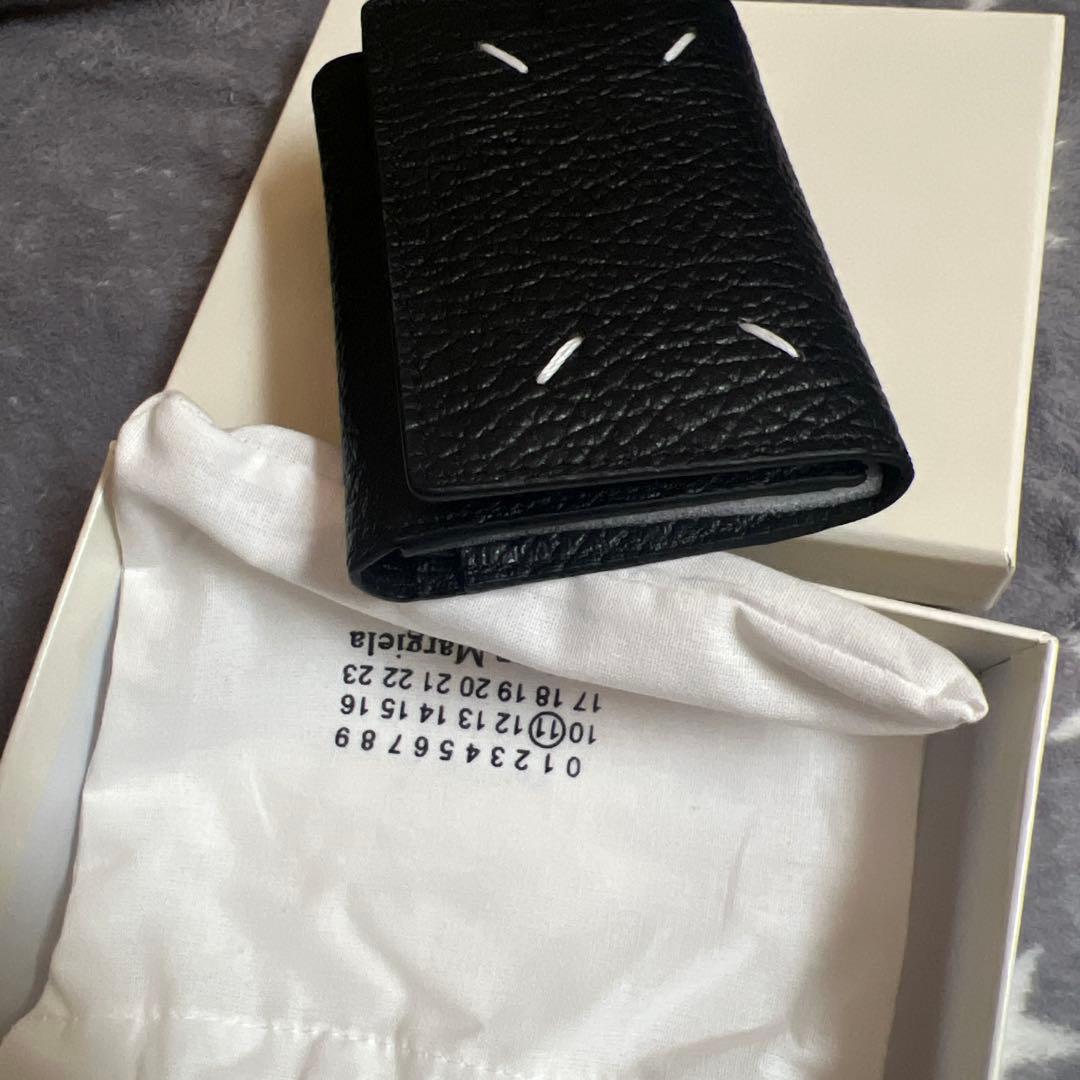Maison Margiela 三つ折り財布 黒ブラック
