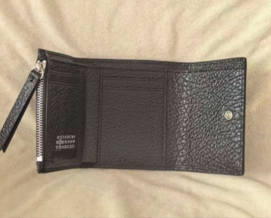 Maison Margiela 三つ折り財布 黒ブラック