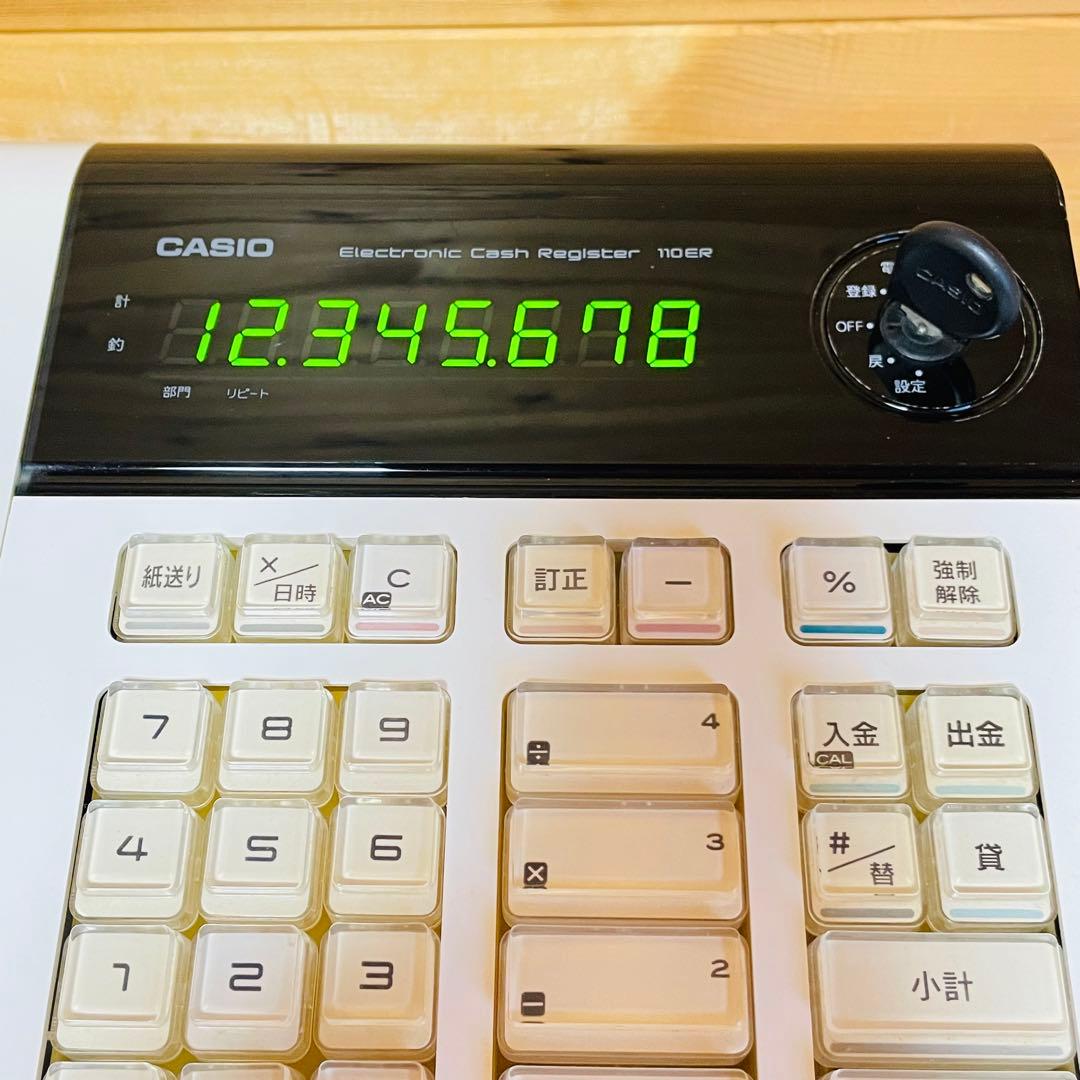 カシオレジスター　110ER　簡単便利コンパクト　送料込