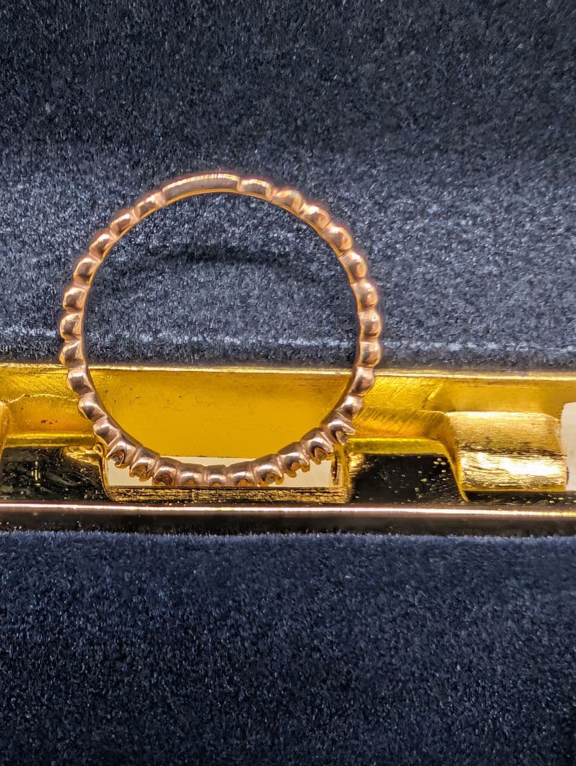 美品●ローズゴールド エタニティリング　10k 金属ケース付き