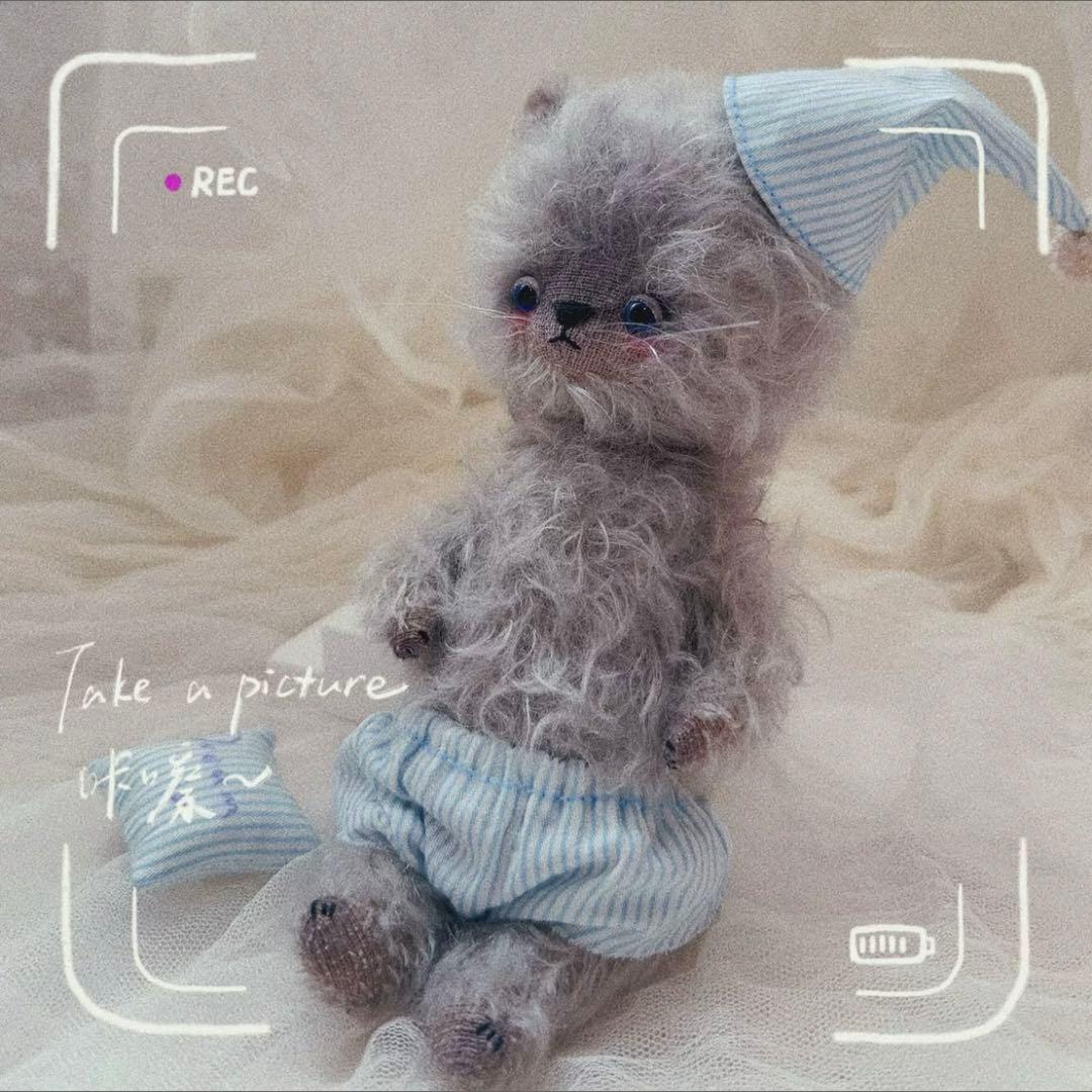 カラフル猫ちゃんーず ぬいぐるみ ねこ アーティストベア 海外作家様 かわいい