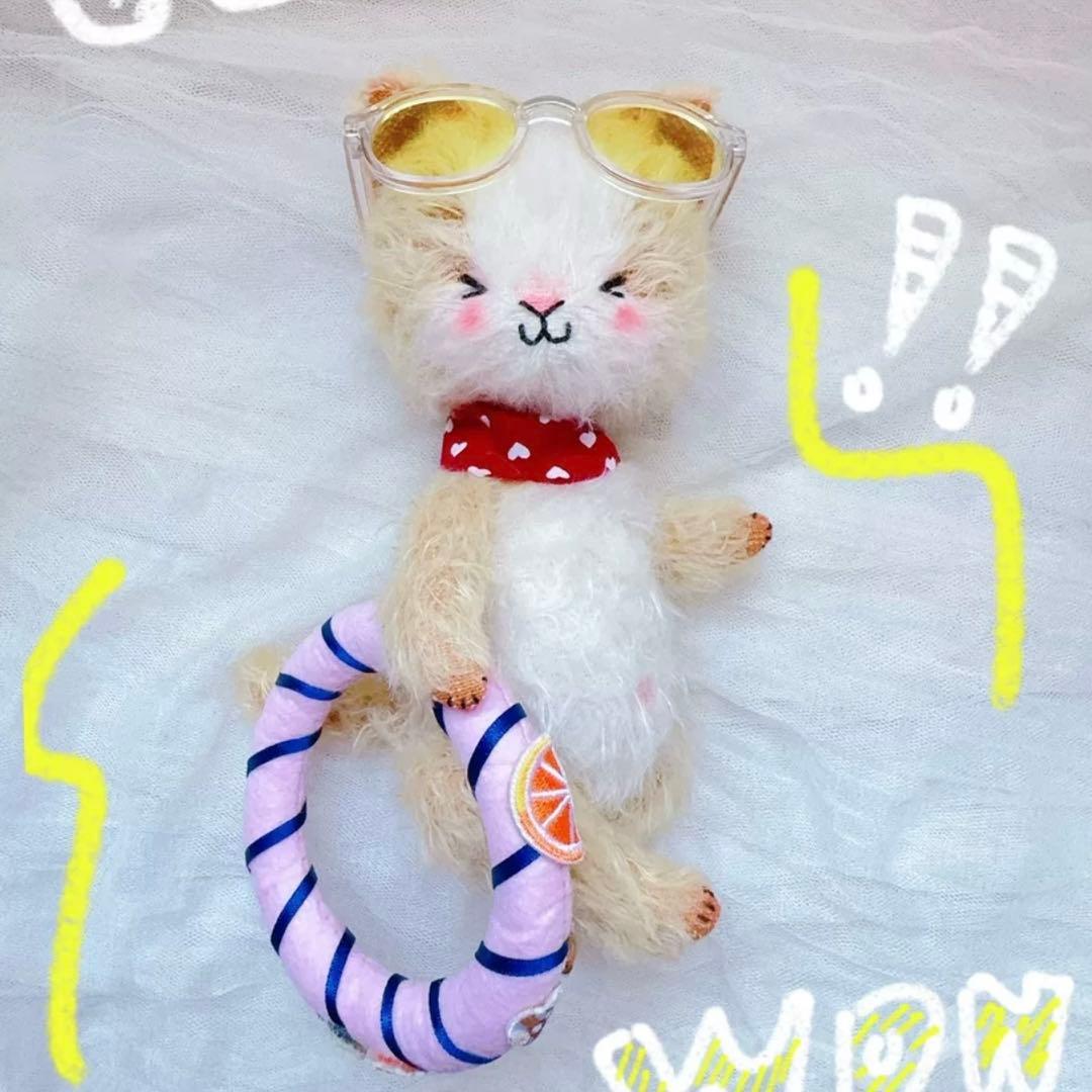 カラフル猫ちゃんーず ぬいぐるみ ねこ アーティストベア 海外作家様 かわいい