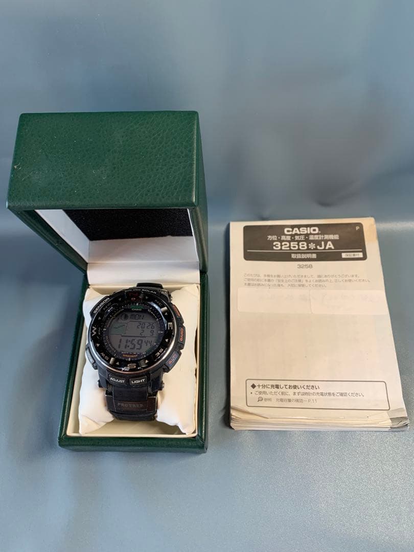CASIOカシオPROTREK プロトレック 3258JA 電波ソーラー 腕時計