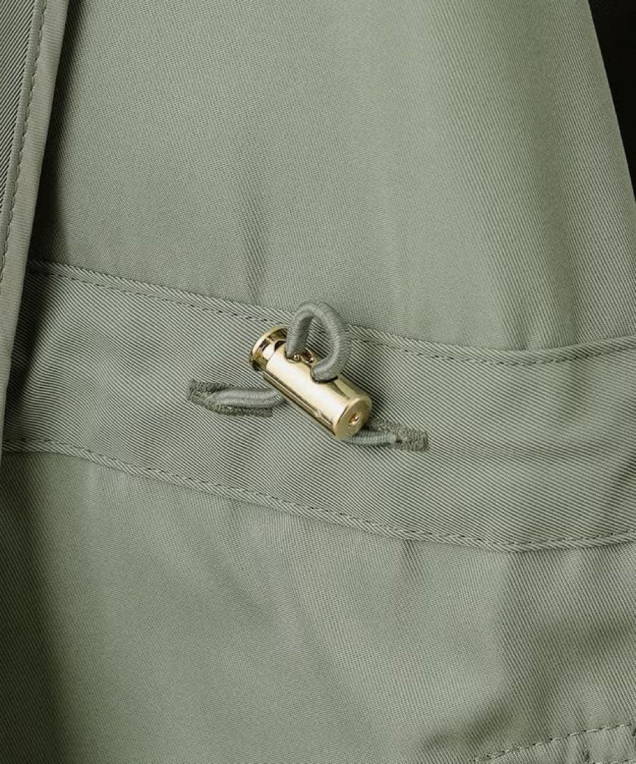 タグ付き未使用新品 23区 【撥水加工】ライトツイル ノーカラーコート 34