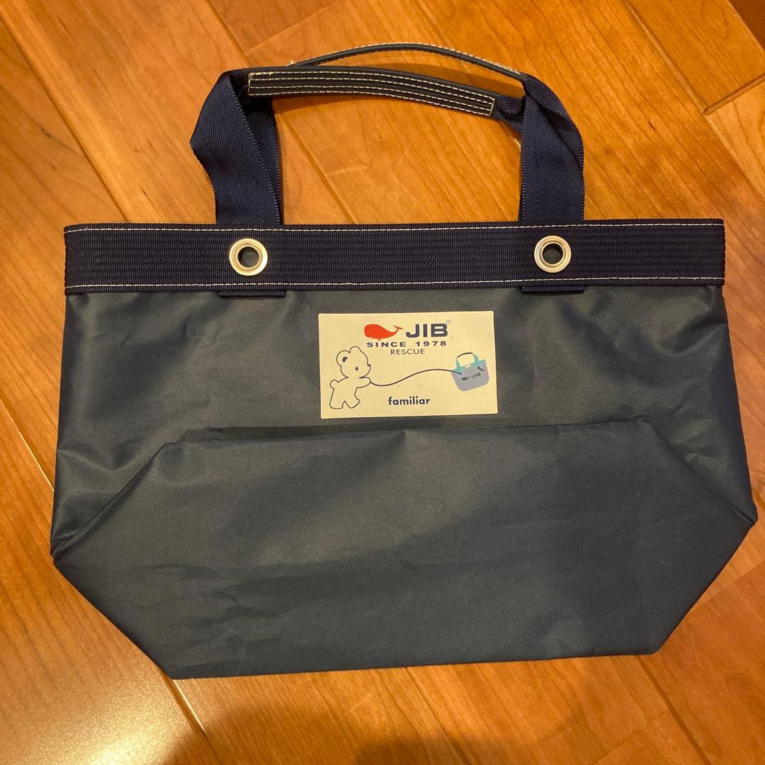 ファミリア ×JIBコラボ　familiar トートバックM ネイビー