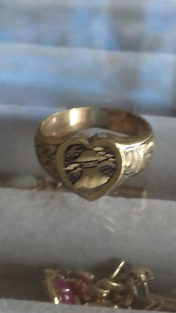 アンティークリング　彫刻　彫金　ヴィクトリアン1900年kanam専用