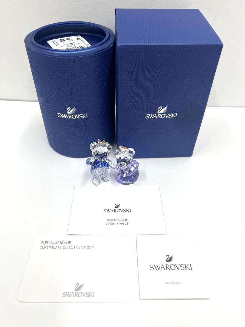 スワロフスキー クリスベア プリンス&プリンセス ケース箱付き