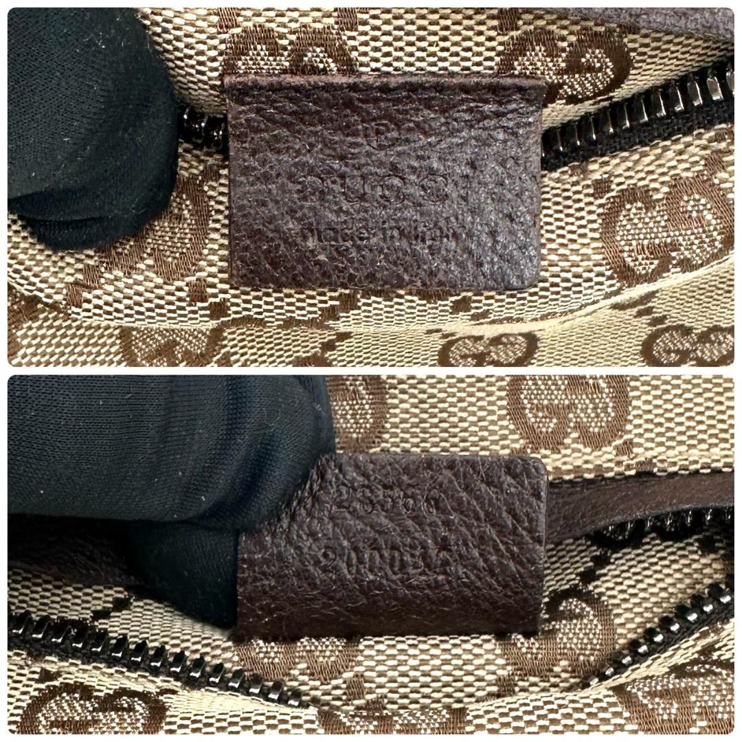 GUCCI グッチ GGキャンバス ボディバッグ ウエストバッグ シルバー金具