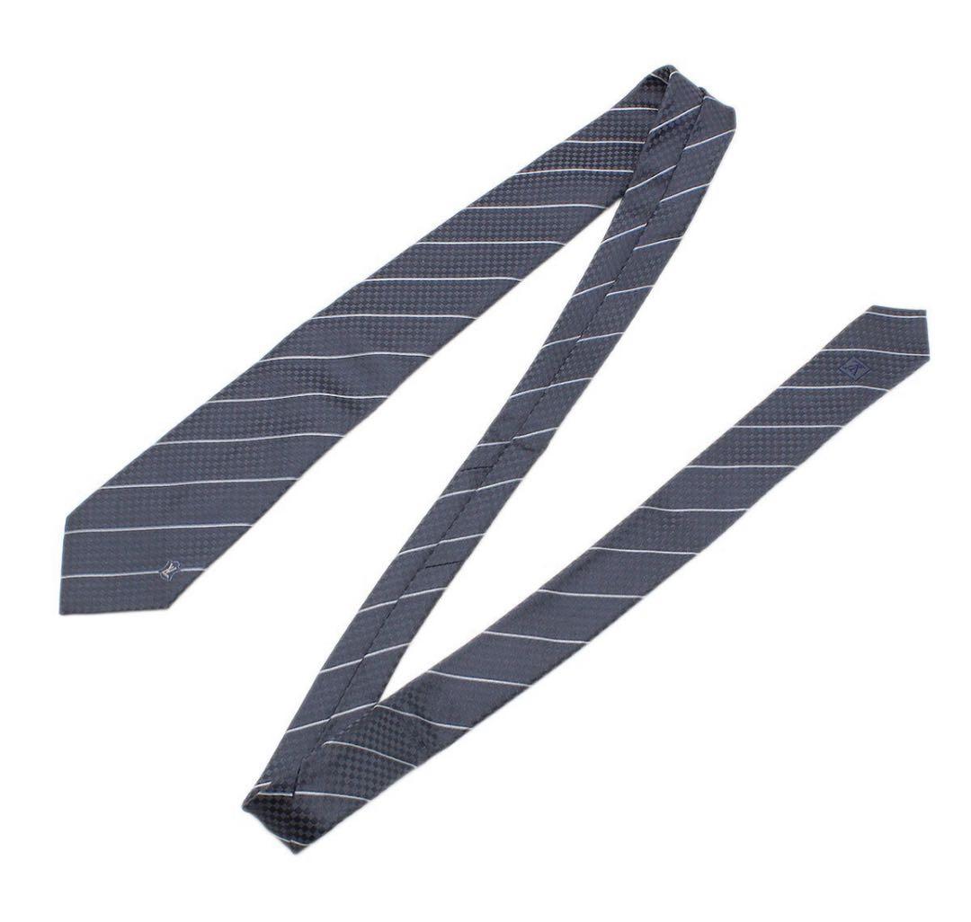 Q2514 新同 ルイヴィトン クラヴァット・エク シルク ネクタイ