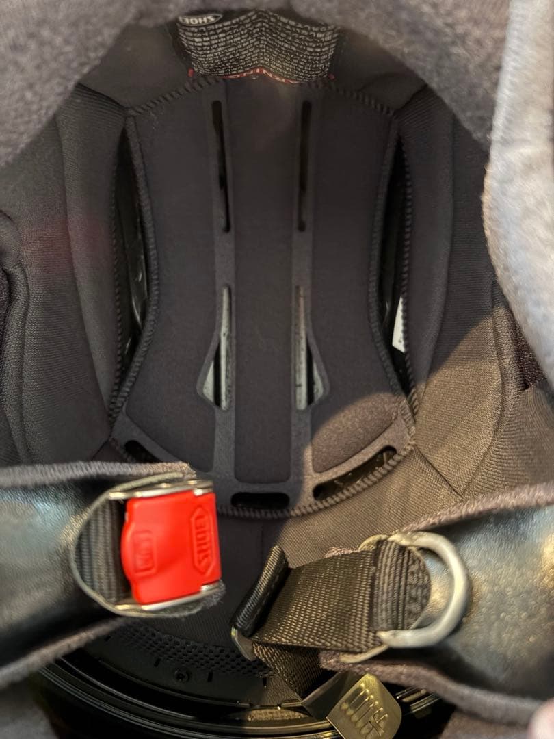 SHOEIGT-AirWANDERER マットブラック/レッドLサイズ59センチ