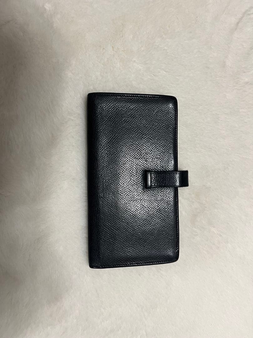 HERMES エルメス べアン スフレ 長財布 二つ折り 黒 オールレザー
