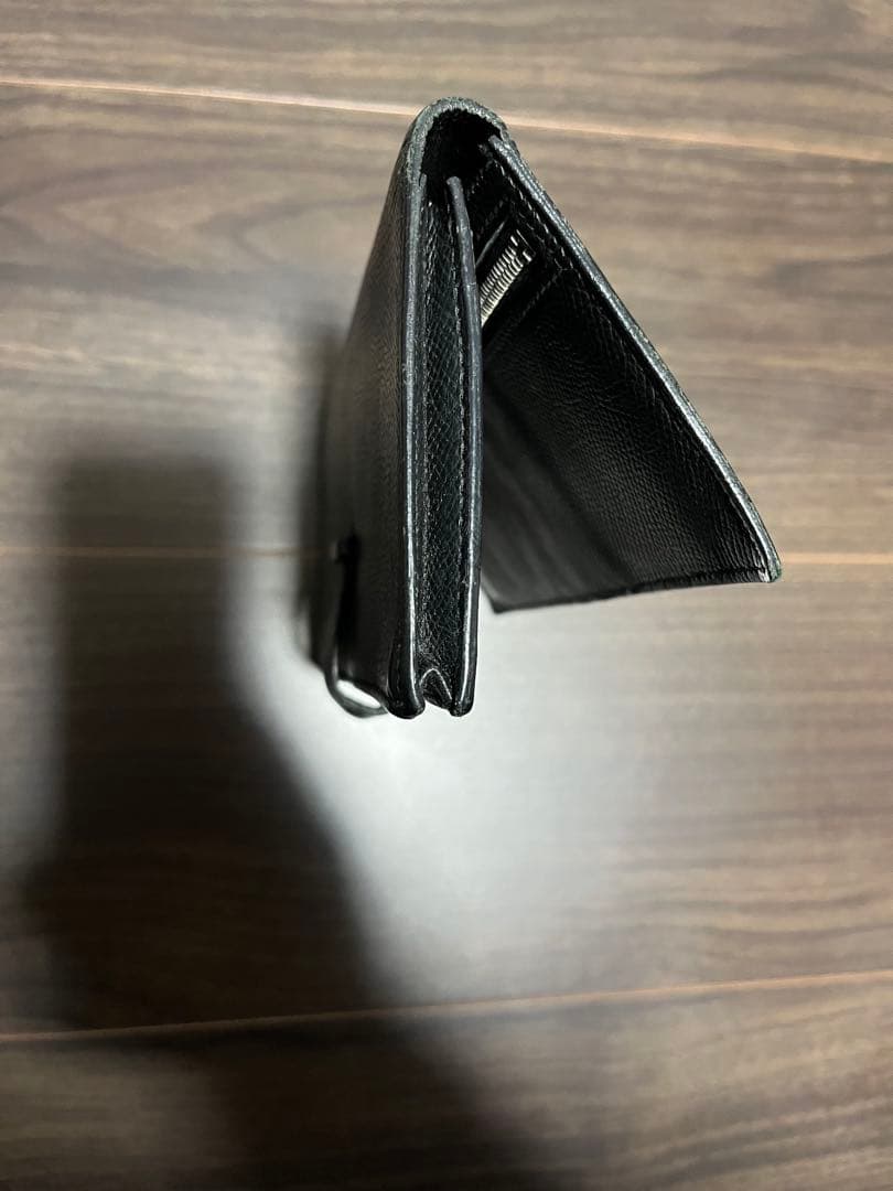 HERMES エルメス べアン スフレ 長財布 二つ折り 黒 オールレザー