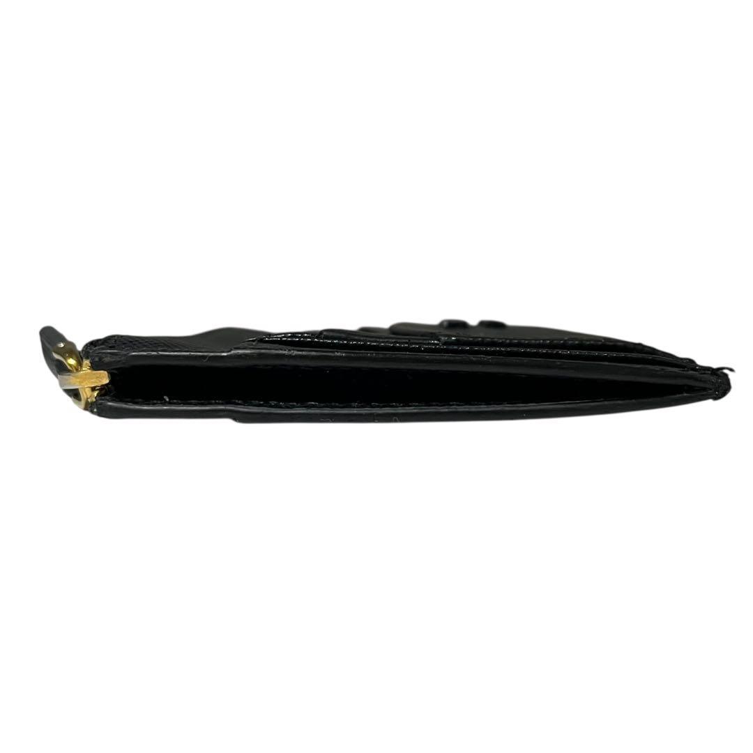 希少✨プラダ ミニ財布 ケース サフィアーノレザー シャイン ブラック