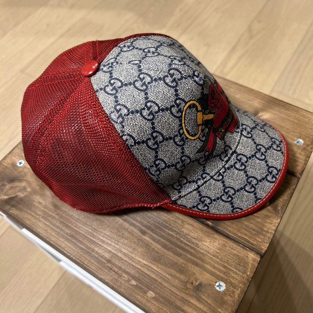 GUCCI CAP グッチ メッシュキャップ ハート ローズ 廃盤 レア 帽子