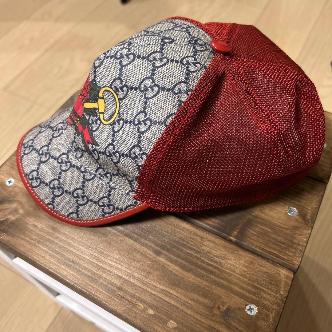 GUCCI CAP グッチ メッシュキャップ ハート ローズ 廃盤 レア 帽子