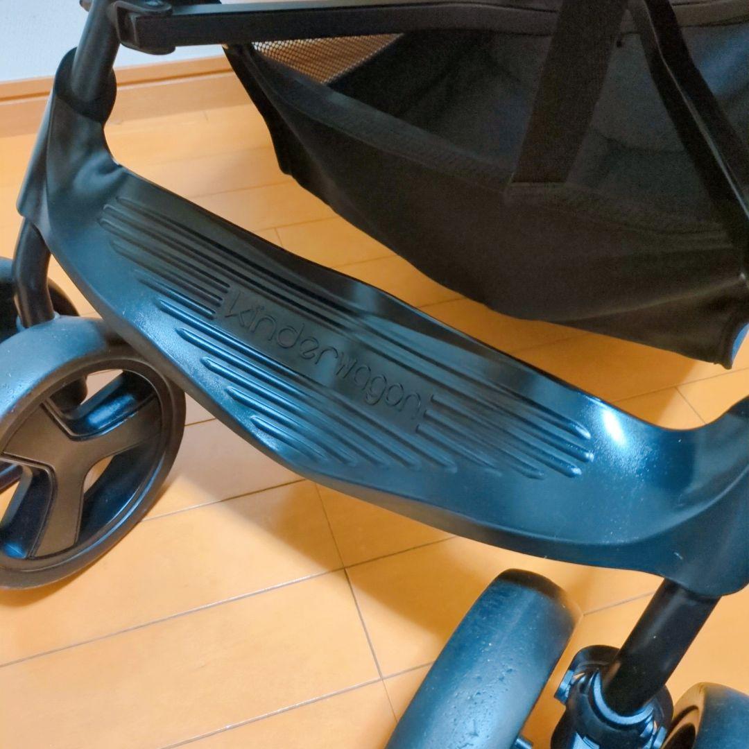 ✨良品✨キンダーワゴン DUOシティHOP 2人乗りベビーカー レインカバー付き