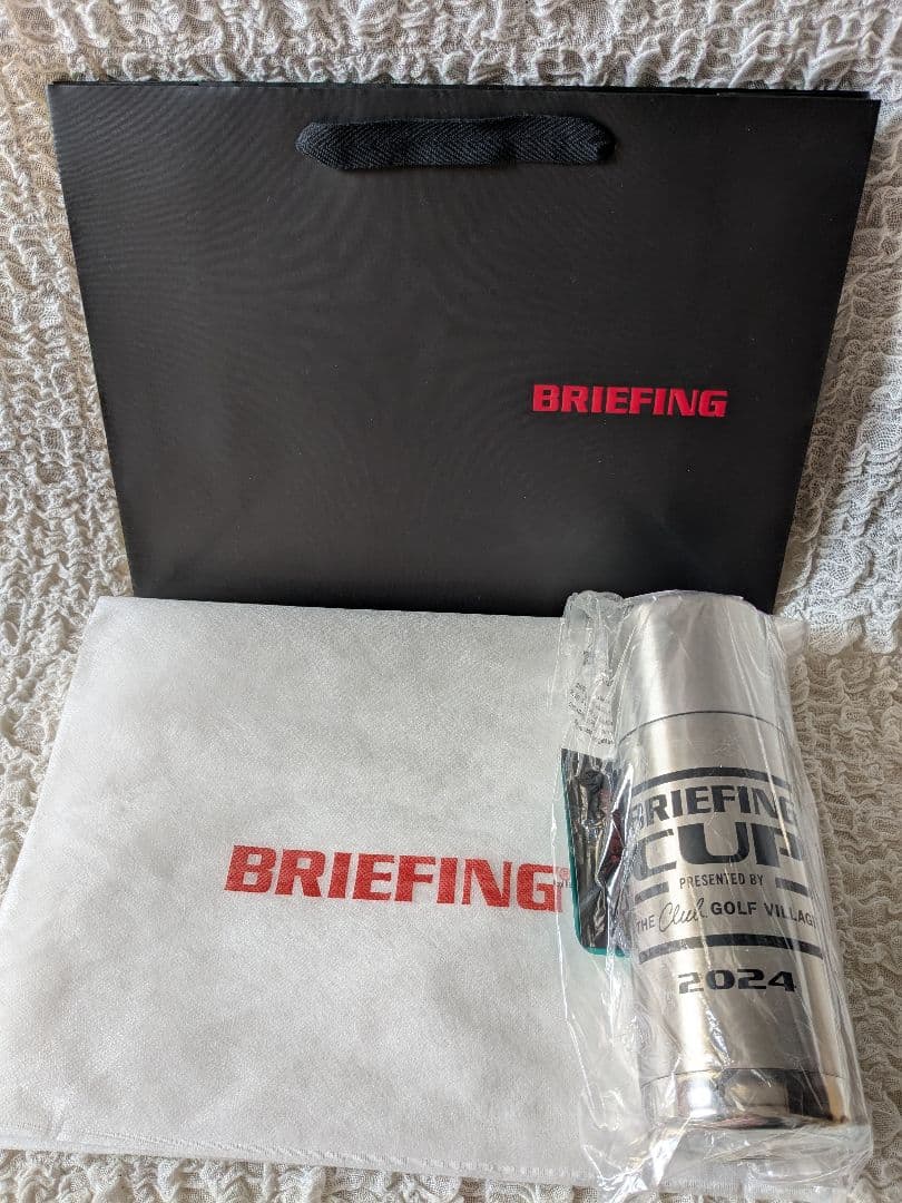 貴重◆ブリーフィング 2024 限定 ステンレスボトル 水筒 シルバー 25oz