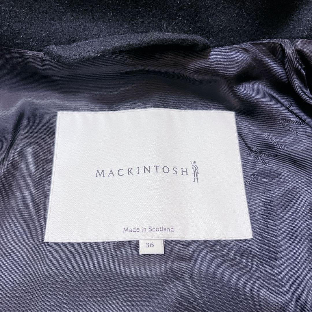 ☆美品☆ マッキントッシュ トレンチコート ブラック 36 ダブル ウール