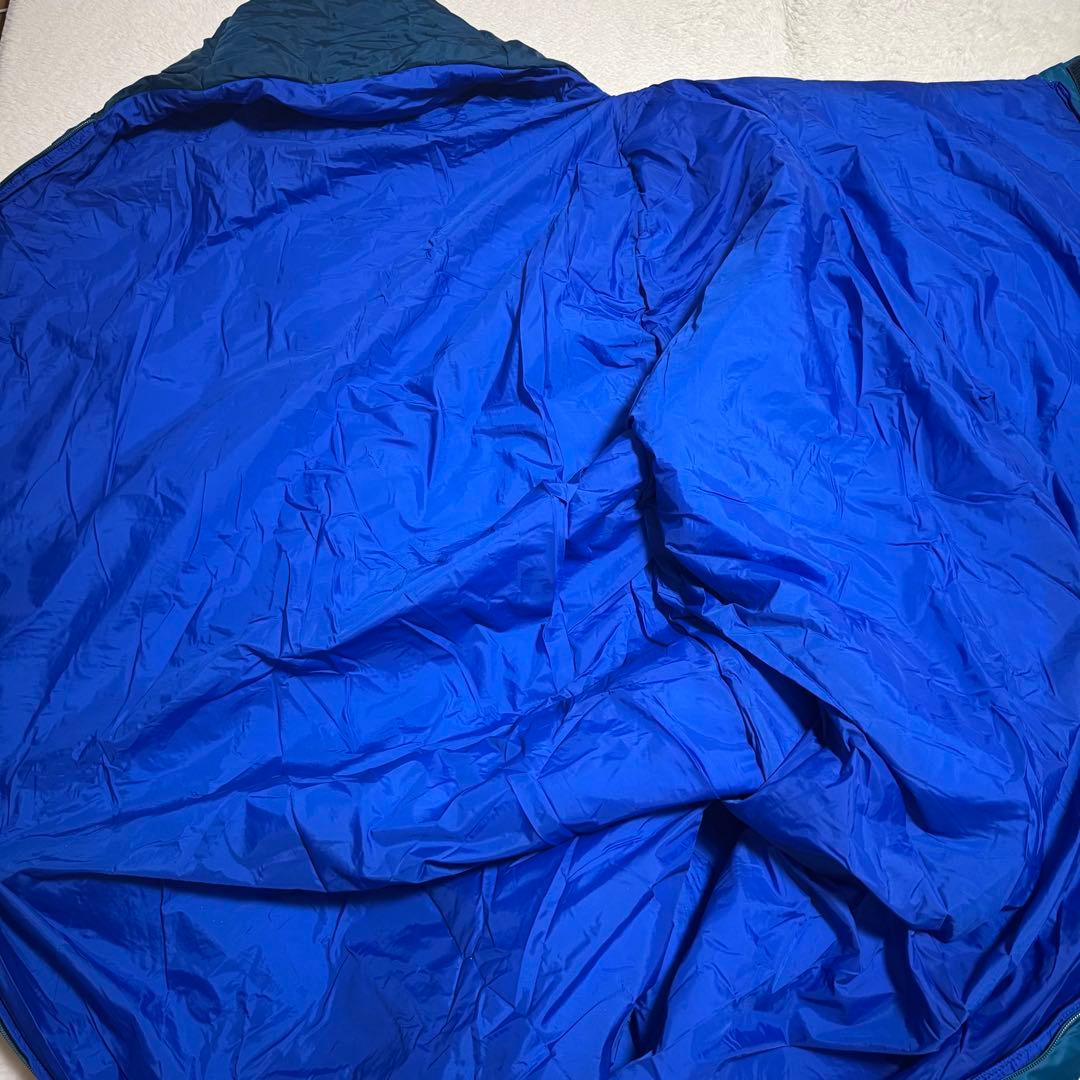 美品モンベル　スパイラルホロウバッグ＃3シュラフ寝袋バルサム　ブルーグリーン