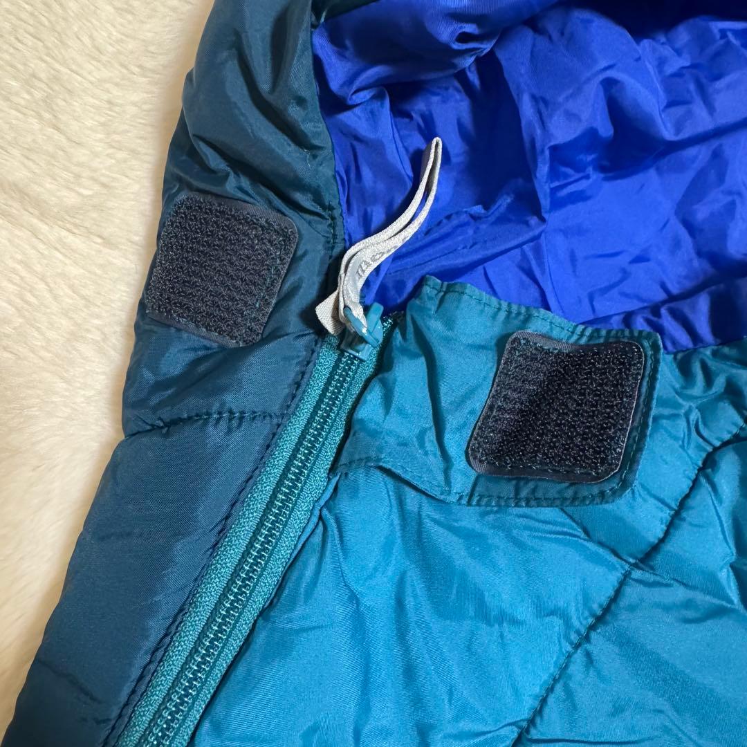 美品モンベル　スパイラルホロウバッグ＃3シュラフ寝袋バルサム　ブルーグリーン