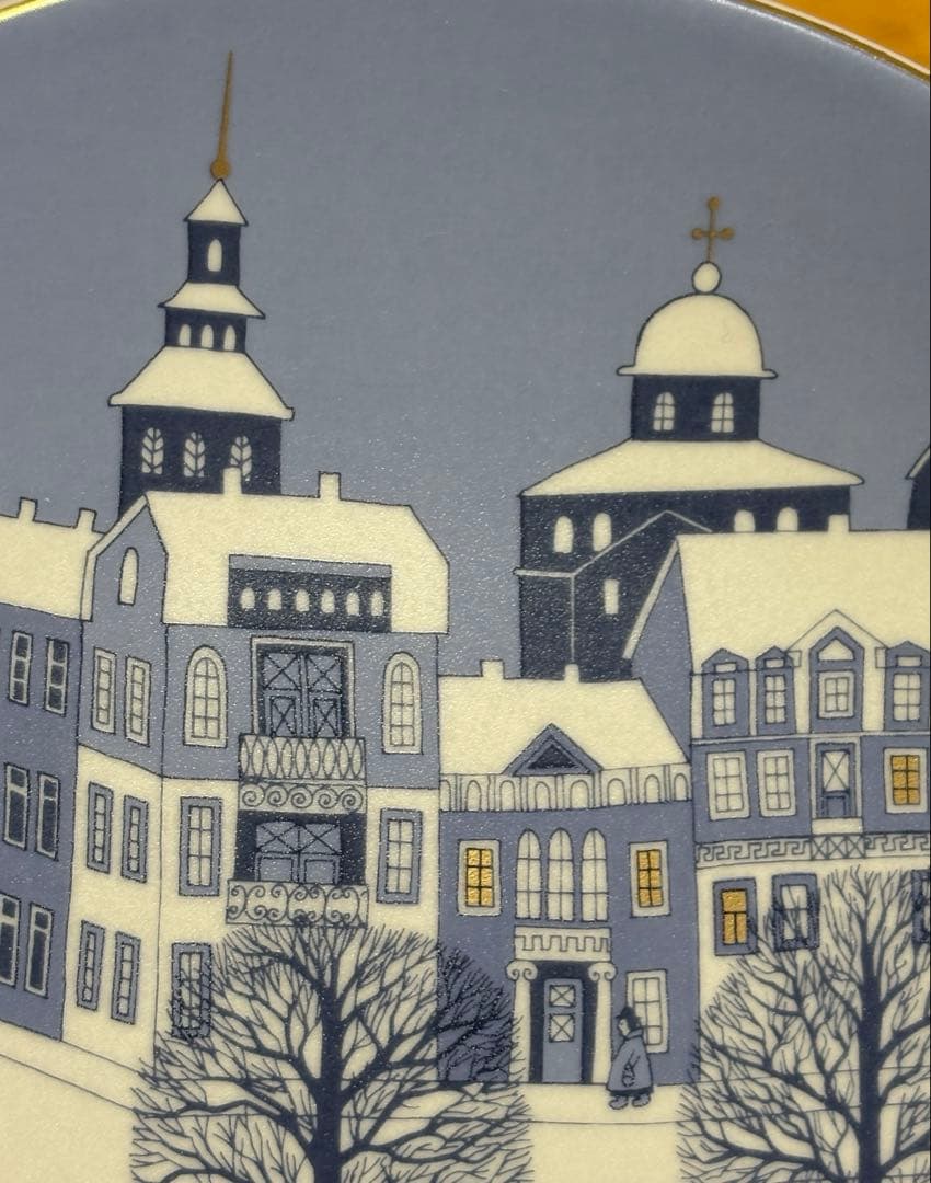 ARABIA ウオシッキネン 1985年クリスマスプレート(イヤープレート)