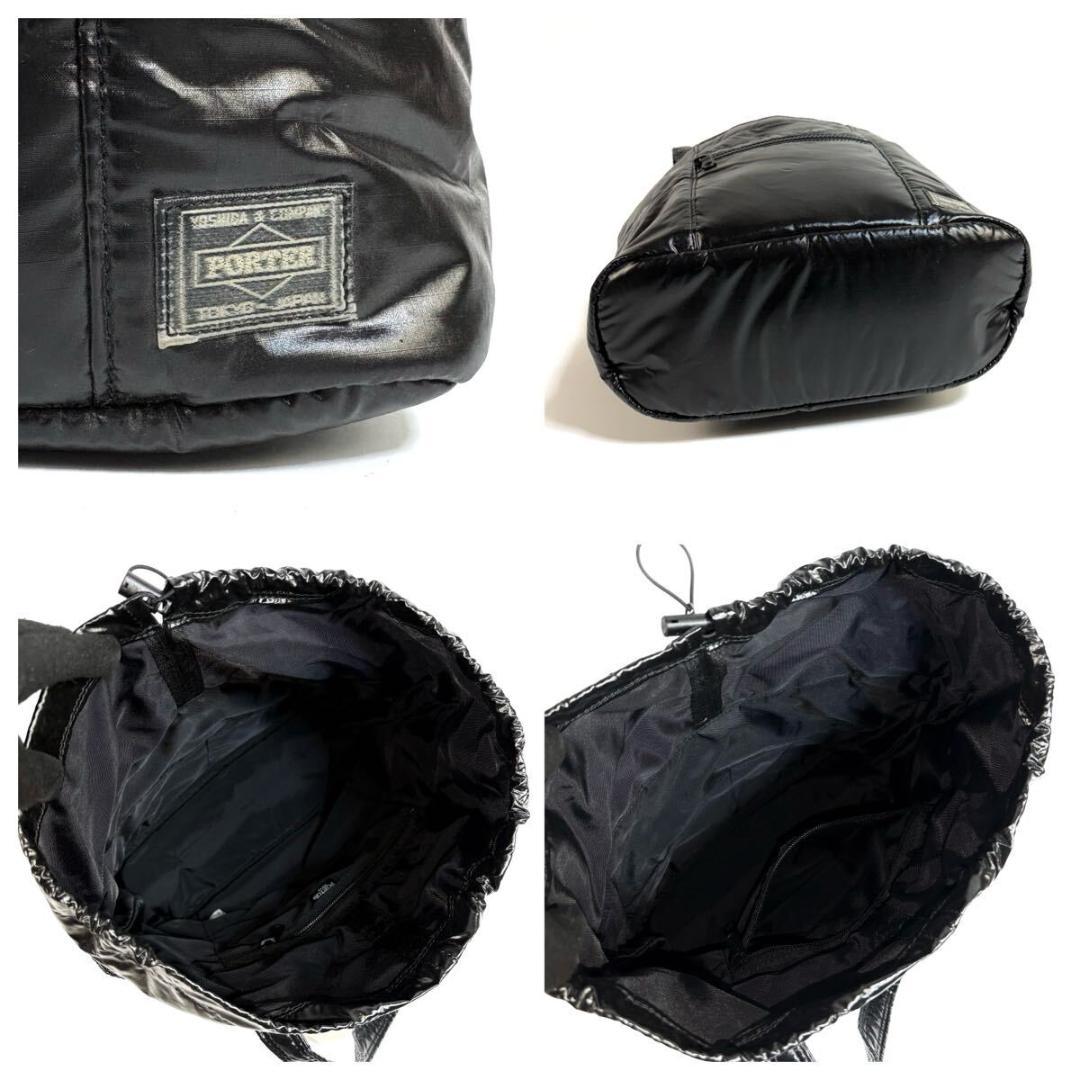 【美品】PORTER シーレ トートバッグ 軽量ナイロン ブラック 日本製
