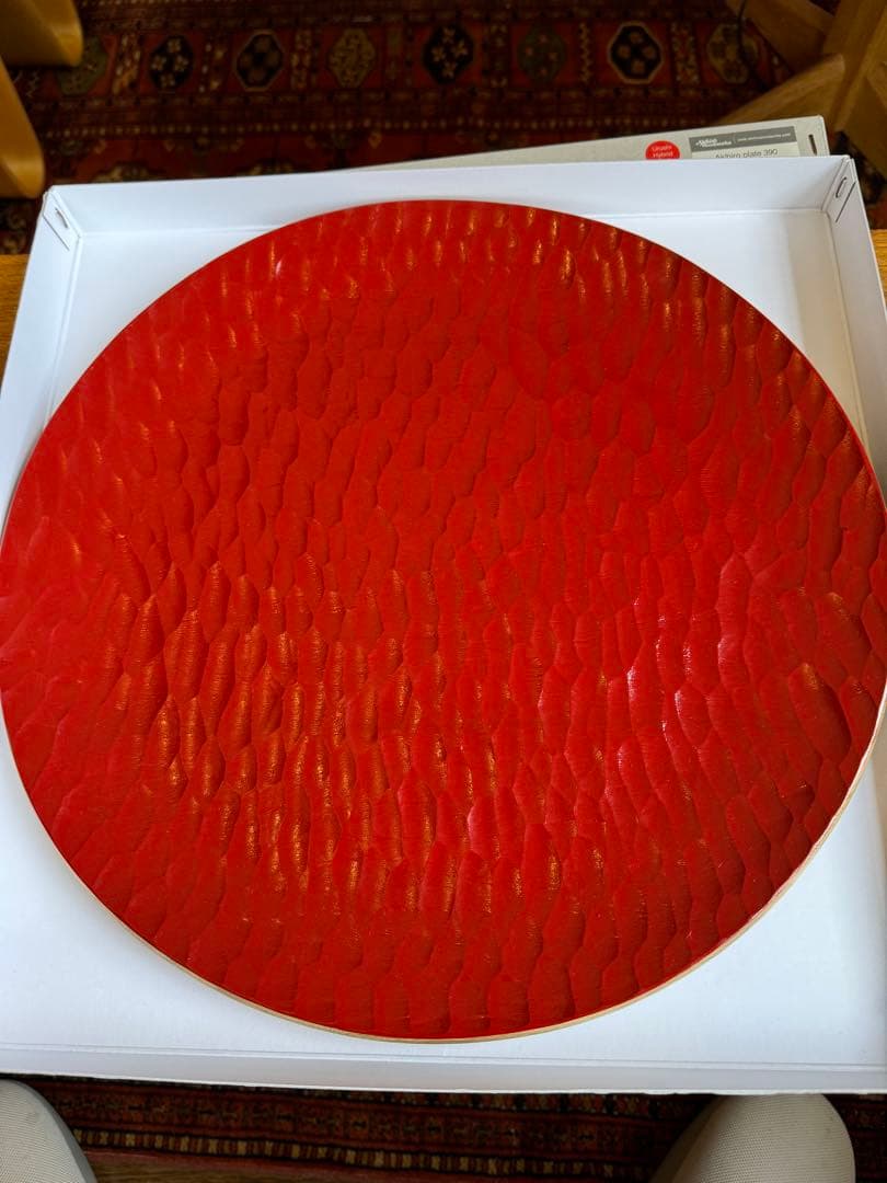 Akihiro Woodworks 赤漆　皿　550サイズ