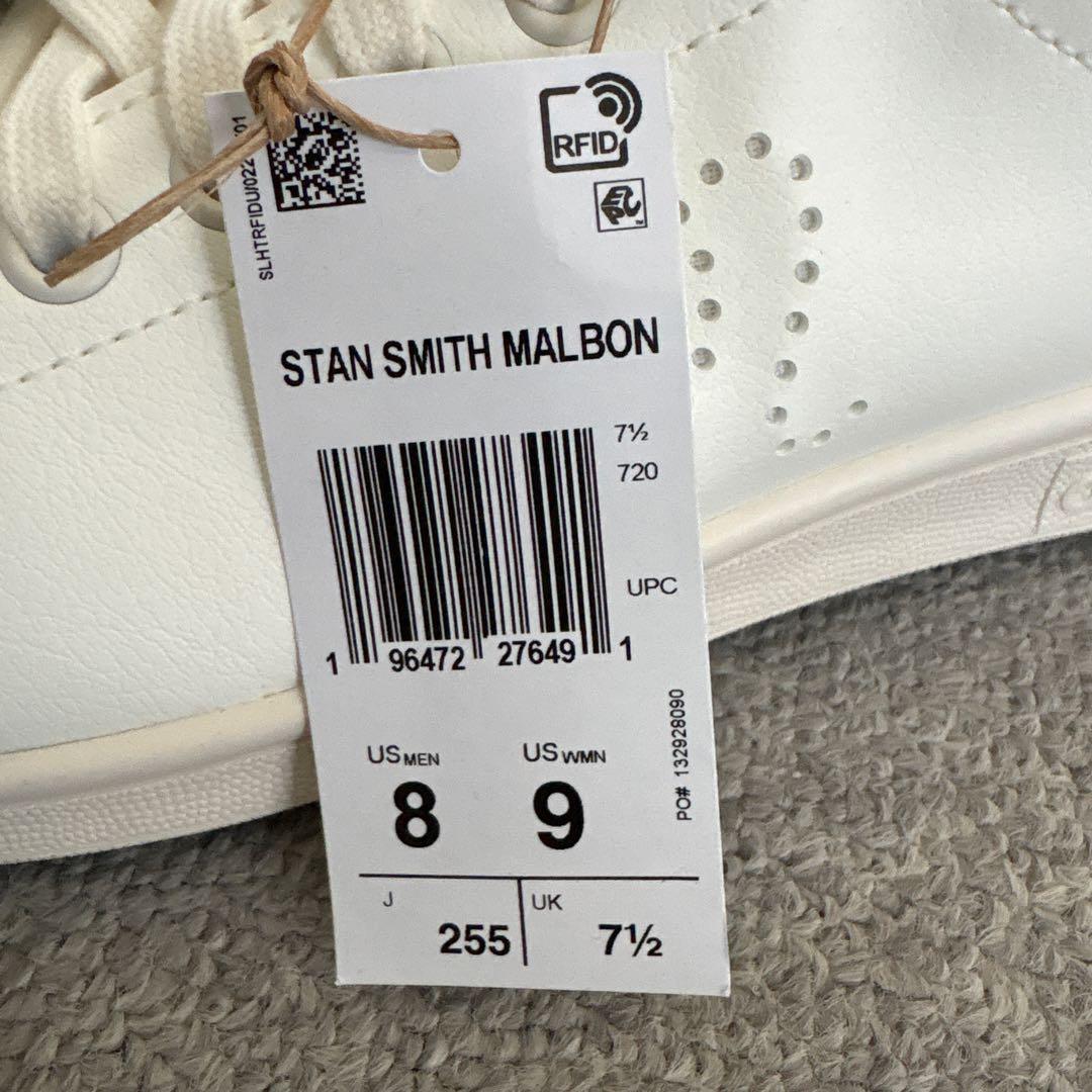 新品　未使用　箱なし　チャーム付き　スタンスミス　マルボンゴルフ25.5cm