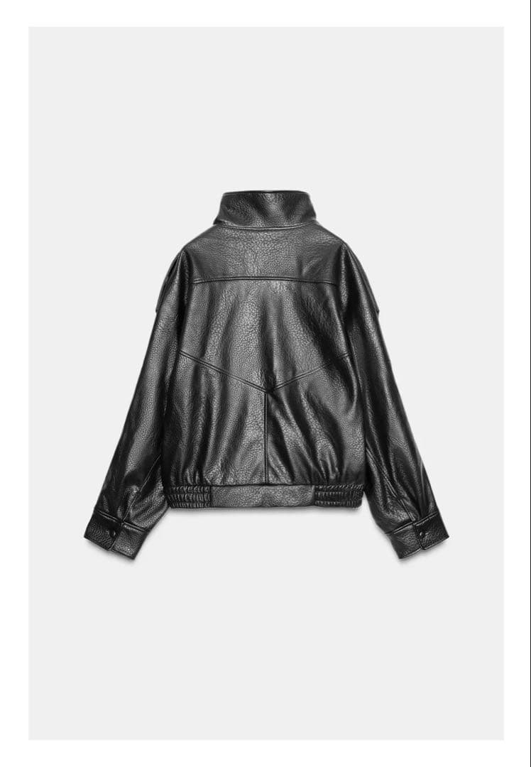 ZARA フェイクレザー ジャケット Lサイズ 新品未使用