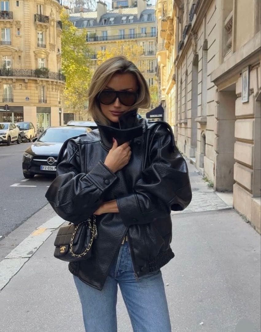 ZARA フェイクレザー ジャケット Lサイズ 新品未使用