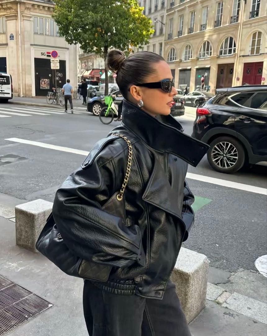 ZARA フェイクレザー ジャケット Lサイズ 新品未使用