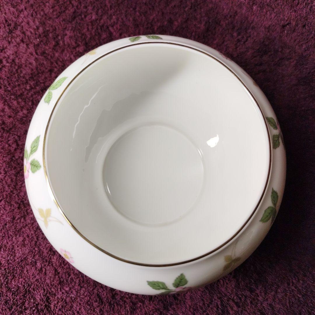 ウェッジウッド　ワイルドストロベリー　ローズボウル　未使用・美品