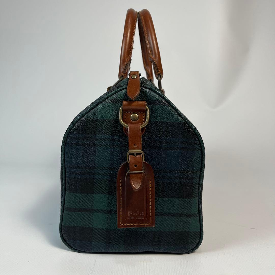 Polo Ralph Lauren ボストンバッグ　ブラックウォッチ　PVC