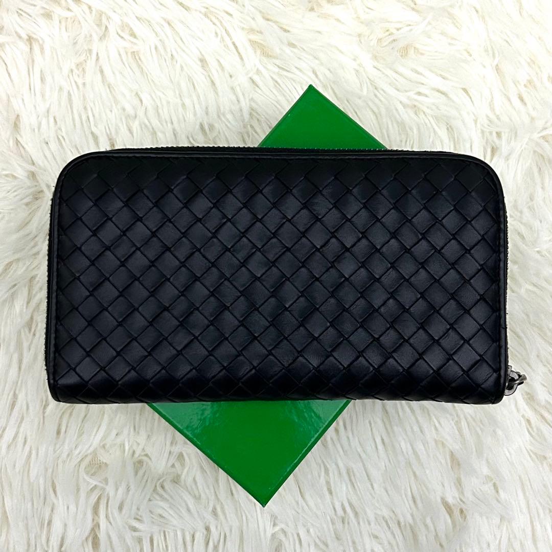 BOTTEGA VENETA イントレチャート ラウンドファスナー 長財布