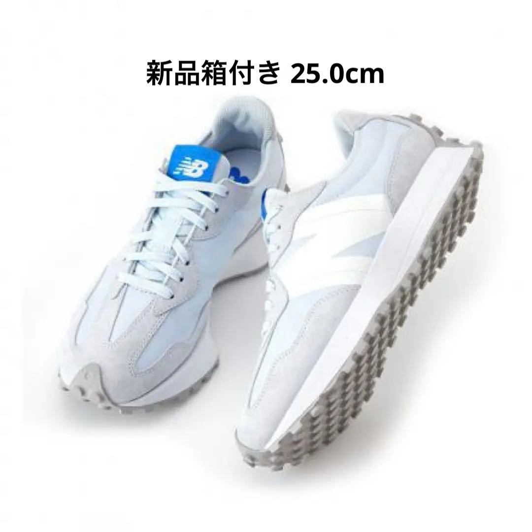 【新品】New Balance WS327 25.0cm ブルー ホワイト